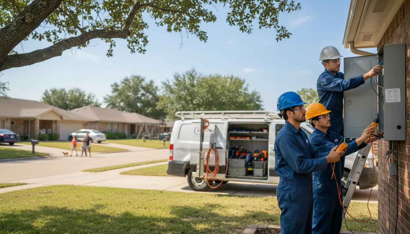 Certified electrician providing emergency electrical services in Rosamond, IL